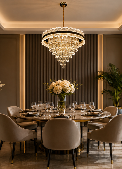 Vellaro Crown – Crystal Chandelier