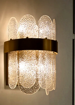 Empyra Bloom – Textured Crystal Wall Light