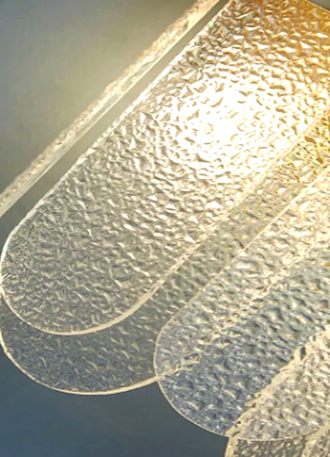 Empyra Bloom – Textured Crystal Wall Light