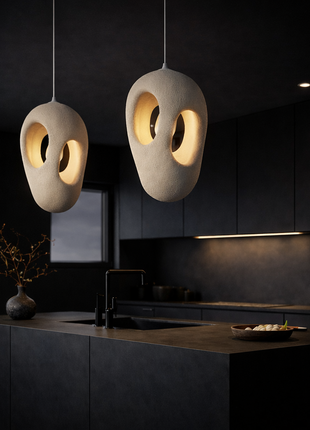 The Hollow Enso – Resin Pendant Light