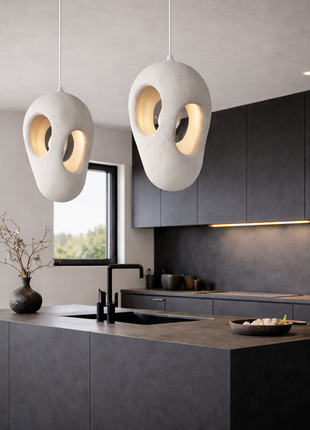 The Hollow Enso – Resin Pendant Light