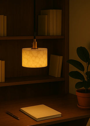 Marblis Glow – Modern Marble Pendant Light with Warm Diffused Illumination