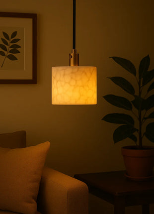 Marblis Glow – Modern Marble Pendant Light with Warm Diffused Illumination