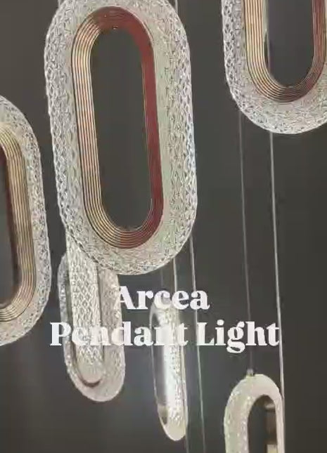 Arcéa Pendant – Modern Grace in Acrylic Radiance