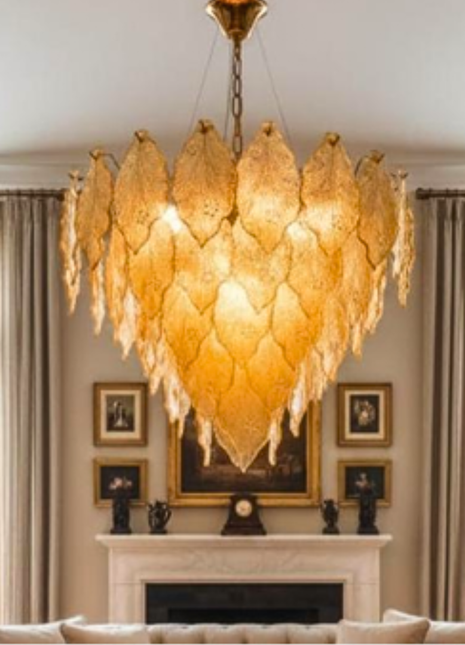 Ember Drop – Luxury Cascading Chandelier