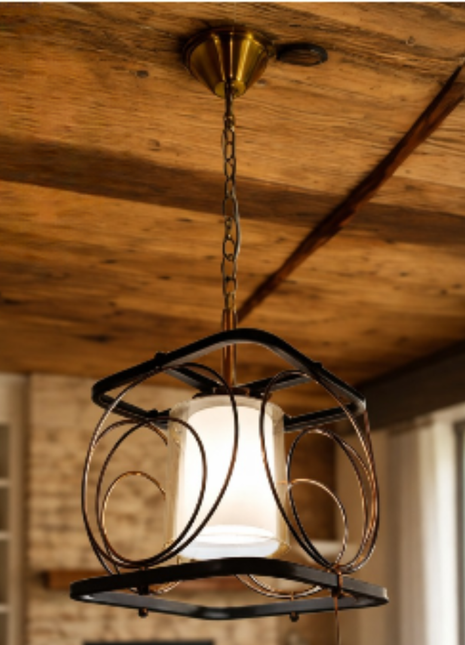 Emberstead – Rustic Lantern Pendant Light