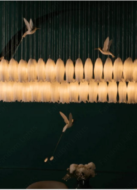 Whispering Wings( 54 Nest + 4 Birds) - Luxury Ceramic Chandelier