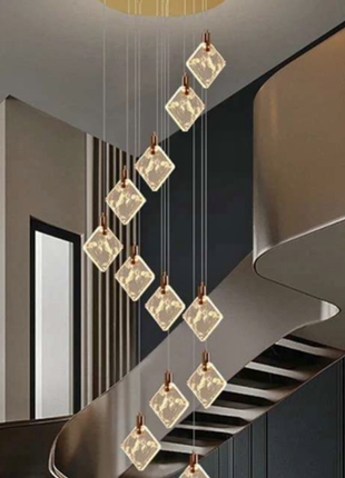 Cascade Élan (16 pendant ,Upto 2400mm ) - Double Height Chandelier