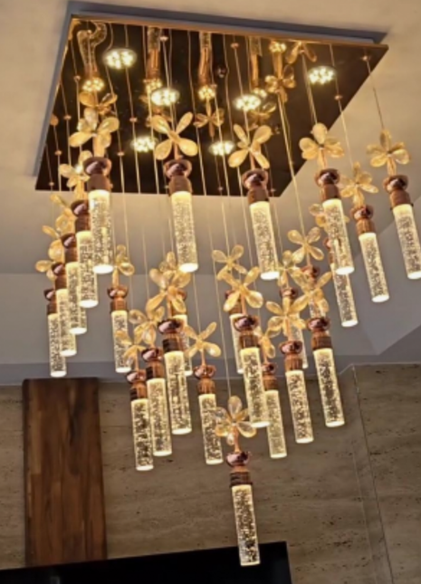 Grand Petal Cascade ( 25 Pendants)
