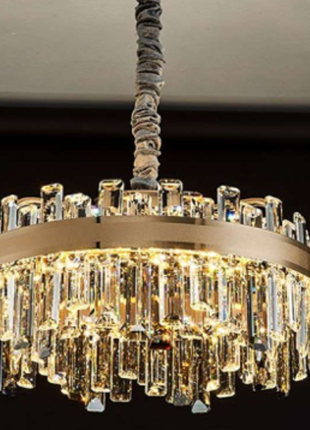Opulyn Chandelier (550mm) – Crystal Halo Designer Light